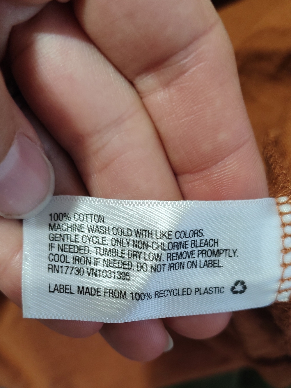 Universal Thread Brown Short Sleeve Cotton V Neck - Picture 3 of 3